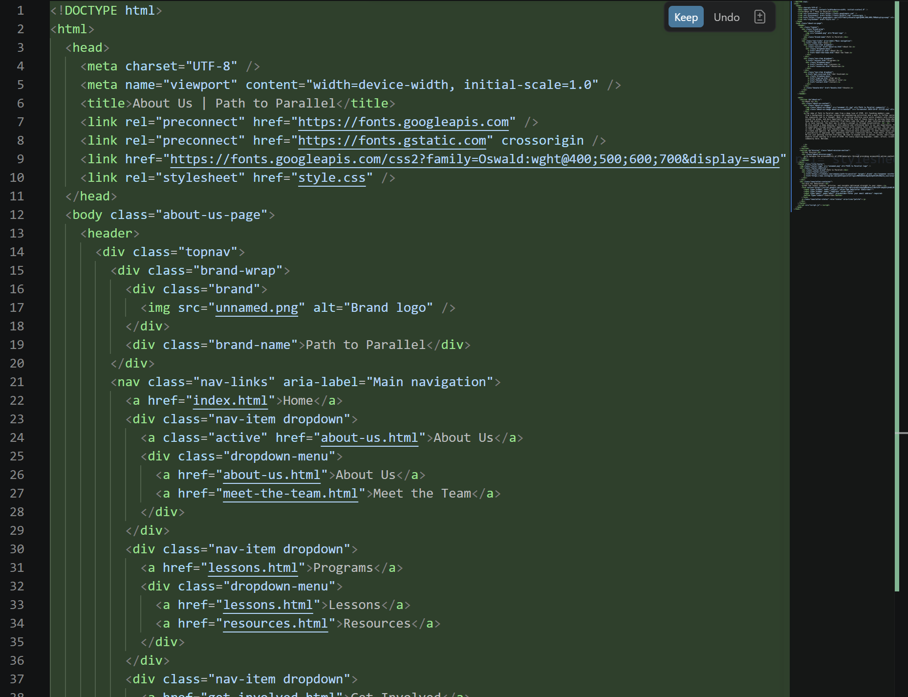 Programming lesson